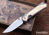 Chris Reeve Knives: Large Sebenza 31 - Glass Blasted Titanium - Box Elder Burl - CPM-MagnaCut - Drop Point - CR10HL023