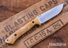 7Forge Knives:  Artemis Hunter - Natural Richlite - Black Canvas Liners & Pins - 52100