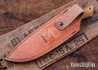 7Forge Knives:  Artemis Hunter - Natural Richlite - Black Canvas Liners & Pins - 52100