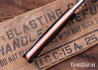 7Forge Knives:  Artemis Trapper - Black Paper Micarta - Thick Orange Liners &  Pins - A2