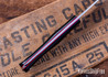 7Forge Knives:  Custom Artemis EDC - Black Paper Micarta  - Red Liners - Black Pins - AEB-L