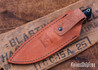 7Forge Knives:  Custom Artemis EDC - Black Paper Micarta  - Red Liners - Black Pins - AEB-L