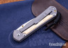Chris Reeve Knives: Large Sebenza 31 - Glass Blasted Titanium - Box Elder Burl - CPM-MagnaCut - Drop Point -CR08IL007