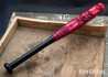 RMJ Tactical: 24" Maple Bat - Scrollwork - Dark Red & Black