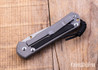 Chris Reeve Knives: Large Sebenza 31 - Glass Blasted Titanium - Bog Oak Inlay - CPM-MagnaCut - Drop Point - CR09IL005