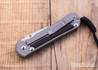 Chris Reeve Knives: Large Sebenza 31 - Glass Blasted Titanium - Bog Oak Inlay - CPM-MagnaCut - Drop Point - CR09IL010