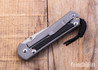 Chris Reeve Knives: Large Sebenza 31 - Glass Blasted Titanium - Bog Oak Inlay - CPM-MagnaCut - Drop Point - CR09IL013