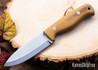 Battle Horse Knives: Bushwolf - O1 Tool Steel - Scandi Grind - Natural Micarta