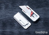 Rivery MFG: Zero V2 - Manual OTF Utility Knife - Gemstone - Black Aluminum