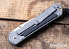 Chris Reeve Knives: Large Sebenza 31 - Glass Blasted Titanium - Bog Oak Inlay - CPM-MagnaCut - Drop Point - CR09IL019