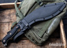 RMJ Tactical: Kukri - Textured Black G-10 - 80CrV2 - Acid Etched