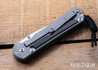 Chris Reeve Knives: Large Sebenza 31 - Glass Blasted Titanium - Bog Oak Inlay - CPM-MagnaCut - Drop Point - CR09IL041