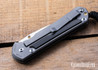 Chris Reeve Knives: Large Sebenza 31 - Glass Blasted Titanium - Bog Oak Inlay - CPM-MagnaCut - Drop Point - CR09IL046