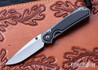 Chris Reeve Knives: Small Sebenza 31 - Glass Blasted Titanium - Bog Oak Inlay - CPM-MagnaCut - Drop Point - CR08JL005