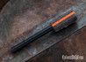 L.T. Wright Knives: Firesteel - Python G10 - Orange Liners - Matte