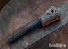 L.T. Wright Knives: Firesteel - Python G10 - Orange Liners - Matte