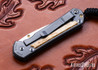 Chris Reeve Knives: Small Sebenza 31 - Glass Blasted Titanium - Box Elder Inlay - CPM-MagnaCut - Drop Point - CR07JL011