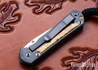 Chris Reeve Knives: Small Sebenza 31 - Glass Blasted Titanium - Box Elder Inlay - CPM-MagnaCut - Drop Point - CR07JL015