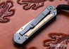 Chris Reeve Knives: Small Sebenza 31 - Glass Blasted Titanium - Box Elder Inlay - CPM-MagnaCut - Drop Point - CR07JL022