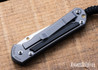 Chris Reeve Knives: Small Sebenza 31 - Glass Blasted Titanium - Bog Oak Inlay - CPM-MagnaCut - Drop Point - CR08JL025