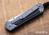 Chris Reeve Knives: Small Sebenza 31 - Glass Blasted Titanium - Bog Oak Inlay - CPM-MagnaCut - Drop Point - CR08JL026