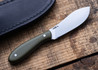 J. Hoffman Knives: #2674 Donegal 70 - OD Green G-10 - Grey Liners - AEB-L