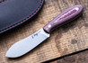 J. Hoffman Knives: #2666 Donegal 85 - Red & Maple Richlite - AEB-L