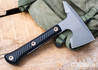 RMJ Tactical: Mini Jenny Spike - 80CrV2 Tomahawk - Textured Black G-10 - Tungsten Cerakote