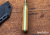 Battle Horse Knives: Jutland - O1 Tool Steel - Saber Grind - Natural Micarta - Green Liners - Kydex Sheath