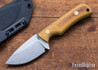 Battle Horse Knives: Jutland - O1 Tool Steel - Saber Grind - Natural Micarta - Green Liners - Kydex Sheath