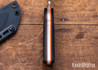 Battle Horse Knives: Jutland - O1 Tool Steel - Saber Grind - Black Micarta - Orange Liners - Kydex Sheath