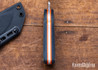 Battle Horse Knives: Jutland - O1 Tool Steel - Saber Grind - Blue Micarta - Orange Liners - Kydex Sheath