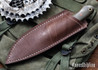 7Forge Knives: Bobcat - Green Linen Micarta - Natural Liners & Pins - AEB-L