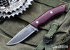 7Forge Knives: Renegade - Redstone Richlite - Tiffany Blue Liners & Pins - 52100