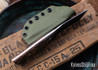 WW Customs: Wanderer - OD  Canvas & Black Ash Burl - Orange Liners - Stonewashed 80CrV2 - Tanto