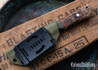 WW Customs: Wanderer - OD  Canvas & Black Ash Burl - Orange Liners - Stonewashed 80CrV2 - Tanto