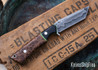 WW Customs: Wanderer - Black Linen Micarta & Thula Burl - Green Liners - W2 - Tanto