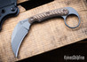 RMJ Tactical: Korbin - Karambit - Hyena Brown G-10 - CPM-3V - Tungsten Cerakote