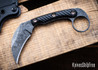 RMJ Tactical: Korbin - Karambit - Black G-10 - CPM-3V - Acid Etched
