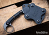 RMJ Tactical: Korbin - Karambit - Black G-10 - CPM-3V - Acid Etched