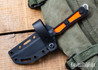 White River Knife & Tool: Shoal - Black & Orange Textured G10 - CPM-MagnaCut