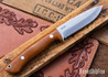 7Forge Knives: Artemis Bushcrafter - Natural Linen Micarta - 52100