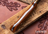 7Forge Knives: Artemis Bushcrafter - Natural Linen Micarta - 52100
