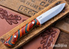 7Forge Knives: Artemis Bushcrafter - Flame Gcarta - Yellow Liners - 52100