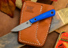 Dan Koster Knives: Scout 3v - Blue Glow G-10 - Adirondack Sheath Brown
