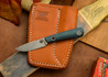 Dan Koster Knives: Scout 3v - Ranger Green G-10 - Adirondack Sheath Brown