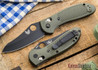 Benchmade Knives: 550BKHGOD Griptilian - Black Blade - OD Scales