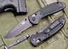 Benchmade Knives: 551SBK Griptilian - Modified Drop Point - Black Blade - Serrated