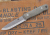Dan Koster Knives: Bushcraft Knife CPM 3V - Green Canvas Micarta