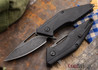 Brous Blades: Mini Division Flipper - Black G-10 - Acid Stonewash